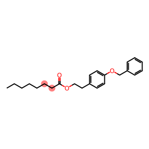 Benzyloxyphenylethyl nonanoate