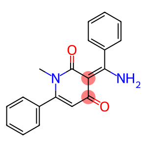 (3E)-3-[Amino(phenyl)methylene]-1-methyl-6-phenylpyridine-2,4(1H,3H)-dione