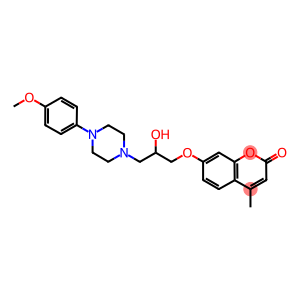 7-{2-hydroxy-3-[4-(4-methoxyphenyl)-1-piperazinyl]propoxy}-4-methyl-2H-chromen-2-one