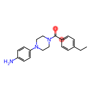 4-[4-(4-ETHYLBENZOYL)PIPERAZIN-1-YL]ANILINE