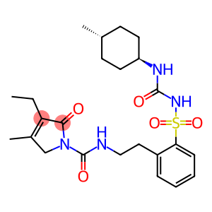3-ethyl-4-methyl-N-[2-[2-[(4-methylcyclohexyl)carbamoylsulfamoyl]phenyl]ethyl]-2-oxo-3H-pyrrole-1-carboxamide