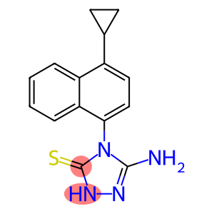 5-氨基-4-(4-环丙基-1-萘)-2,4二氢-3H-1,2,4-噻唑-3-硫醇 痛风药LESINURAD (RDEA-594)中间体