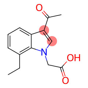 1H-Indole-1-acetic acid, 3-acetyl-7-ethyl-