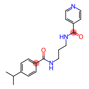 N-{3-[(4-isopropylbenzoyl)amino]propyl}isonicotinamide