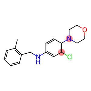 N-[3-chloro-4-(4-morpholinyl)phenyl]-N-(2-methylbenzyl)amine