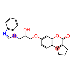 7-[3-(1H-benzimidazol-1-yl)-2-hydroxypropoxy]-2,3-dihydrocyclopenta[c]chromen-4(1H)-one