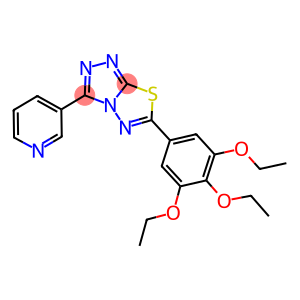 3-(3-pyridinyl)-6-(3,4,5-triethoxyphenyl)[1,2,4]triazolo[3,4-b][1,3,4]thiadiazole