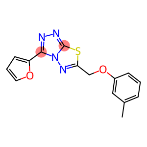 [3-(2-furyl)[1,2,4]triazolo[3,4-b][1,3,4]thiadiazol-6-yl]methyl 3-methylphenyl ether