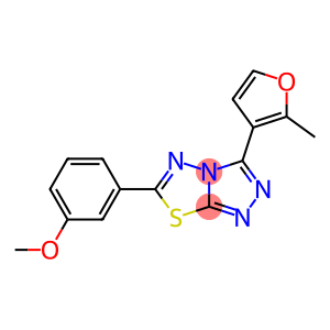 6-(3-methoxyphenyl)-3-(2-methylfuran-3-yl)[1,2,4]triazolo[3,4-b][1,3,4]thiadiazole