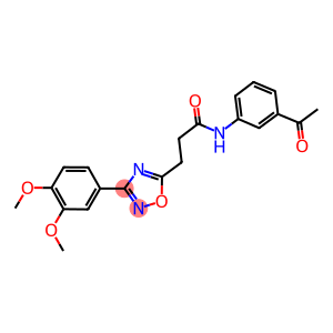 N-(3-acetylphenyl)-3-[3-(3,4-dimethoxyphenyl)-1,2,4-oxadiazol-5-yl]propanamide
