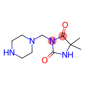 5,5-dimethyl-3-(piperazin-1-ylmethyl)imidazolidine-2,4-dione