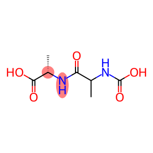 Alanine,  N-(N-carboxy-DL-alanyl)-,  DL-  (5CI)