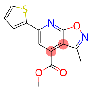 methyl 3-methyl-6-thien-2-ylisoxazolo[5,4-b]pyridine-4-carboxylate