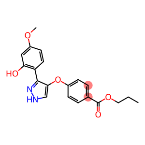 propyl 4-{[3-(2-hydroxy-4-methoxyphenyl)-1H-pyrazol-4-yl]oxy}benzoate