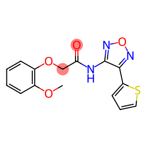 2-(2-methoxyphenoxy)-N-[4-(2-thienyl)-1,2,5-oxadiazol-3-yl]acetamide