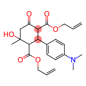diallyl 2-[4-(dimethylamino)phenyl]-4-hydroxy-4-methyl-6-oxo-1,3-cyclohexanedicarboxylate