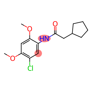N-(5-chloro-2,4-dimethoxyphenyl)-2-cyclopentylacetamide