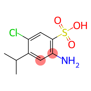2-amino-4-isopropyl-5-chlorobenzenesulfonic acid