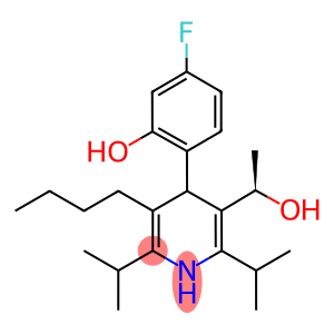 3-Pyridinemethanol, 5-butyl-4-(4-fluoro-2-hydroxyphenyl)-a-methyl-2,6-bis(1-methylethyl)-, (aR)-