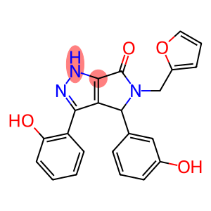 5-(furan-2-ylmethyl)-3-(2-hydroxyphenyl)-4-(3-hydroxyphenyl)-4,5-dihydropyrrolo[3,4-c]pyrazol-6(2H)-one