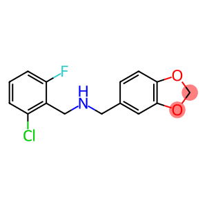 1-(1,3-BENZODIOXOL-5-YL)-N-(2-CHLORO-6-FLUOROBENZYL)METHANAMINE