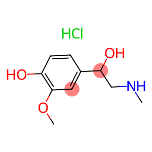 4-hydroxy-3-methoxy-alpha-((methylamino)methyl)-benzenemethanohydrochlorid