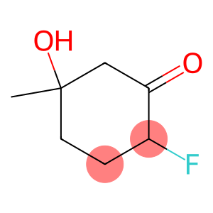 Cyclohexanone, 2-fluoro-5-hydroxy-5-methyl- (9CI)