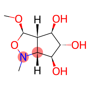 1H-Cyclopentcisoxazole-4,5,6-triol, hexahydro-3-methoxy-1-methyl-, 3R-(3.alpha.,3a.alpha.,4.alpha.,5.beta.,6.alpha.,6a.alpha.)-