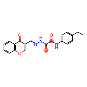 N-(4-Ethylphenyl)-2-oxo-2-(2-((4-oxo-4H-chromen-3-yl)methylene)hydrazinyl)acetamide