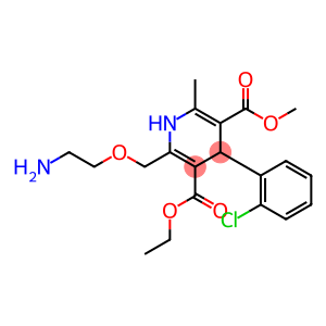 methyl ethyl 2-(2-aminoethoxymethyl)-4-(2-chlorophenyl)-6-methyl-1,4-dihydropyridine-3,5-dicarboxylate