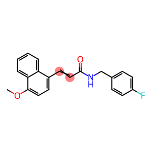 N-(4-FLUOROBENZYL)-3-(4-METHOXY-1-NAPHTHYL)ACRYLAMIDE