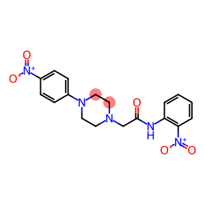 N-(2-nitrophenyl)-2-[4-(4-nitrophenyl)piperazin-1-yl]acetamide
