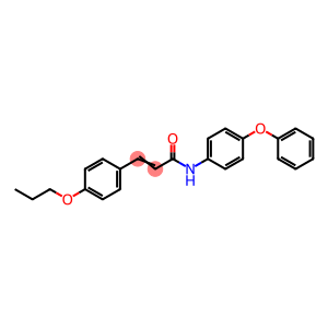 N-(4-PHENOXYPHENYL)-3-(4-PROPOXYPHENYL)ACRYLAMIDE