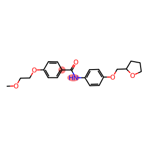 4-(2-methoxyethoxy)-N-[4-(tetrahydro-2-furanylmethoxy)phenyl]benzamide
