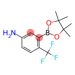 3-(4,4,5,5-四甲基-1,3,2-二氧基罗洛兰-2-基)-4-(三氟甲基)苯甲胺
