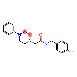 N-[(4-fluorophenyl)methyl]-2-(4-phenylpiperazin-1-yl)acetamide