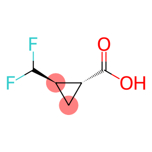 Cyclopropanecarboxylic acid, 2-(difluoromethyl)-, (1R,2R)-rel-