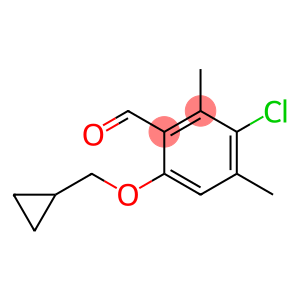 3-CHLORO-6-(CYCLOPROPYLMETHOXY)-2,4-DIMETHYLBENZALDEHYDE