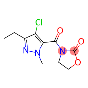 3-[(4-CHLORO-3-ETHYL-1-METHYL-1H-PYRAZOL-5-YL)CARBONYL]-2-OXAZOLIDINONE