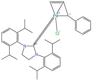 氯[(1,2,3-Η)-3-苯基-2-丙烯基][1,3-双(2,6-二异丙基苯基)-4,5-二氢咪唑-2-亚基]钯(II)