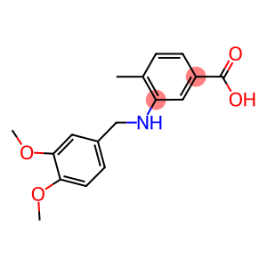 3-[(3,4-dimethoxybenzyl)amino]-4-methylbenzoic acid