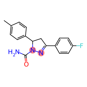 3-(4-Fluorophenyl)-5-p-tolyl-4,5-dihydro-1H-pyrazole-1-carboxamide