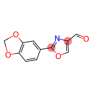 2-(苯并[D][1,3]1,3-二氧杂环戊烯-5-基)恶唑-4-甲醛