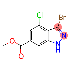 3-BROMO-4-CHLORO-6-INDAZOLECARBOXYLIC ACID METHYL ESTER