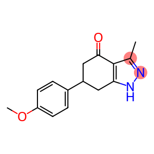 6-(4-methoxyphenyl)-3-methyl-2,5,6,7-tetrahydroindazol-4-one