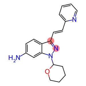 1H-Indazol-6-aMine,3-[(1E)-2-(2-pyridinyl)ethenyl]-1-(tetrahydro-2H-pyran-2-yl)-