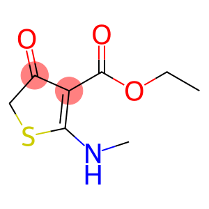 3-Thiophenecarboxylic acid, 4,5-dihydro-2-(methylamino)-4-oxo-, ethyl ester