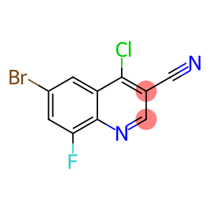 6-Bromo-4-chloro-8-fluoro-3-quinolinecarbonitrile