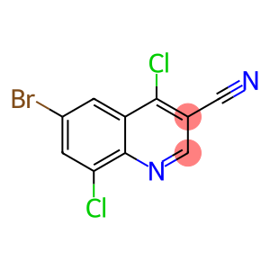 3-Quinolinecarbonitrile, 6-bromo-4,8-dichloro-