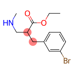Ethyl 2-methylaminomethyl-3-(3-bromophenyl)propionate